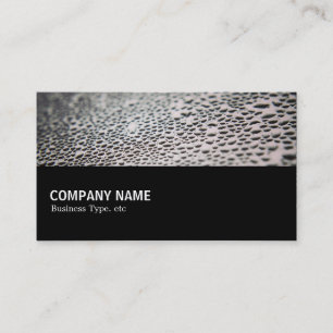 Halfway - Water Droplets on Glass 02 Business Card