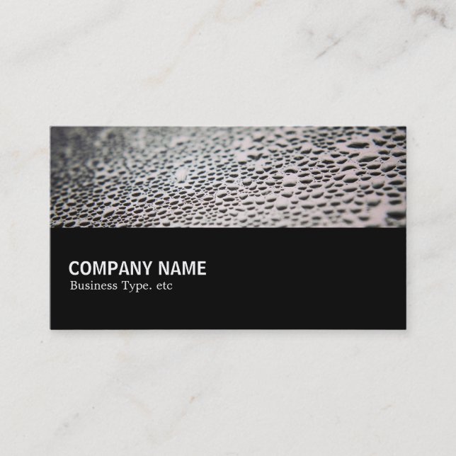 Halfway - Water Droplets on Glass 02 Business Card (Front)