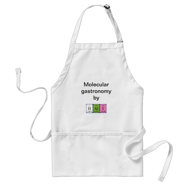 Hali periodic table name apron (Front)