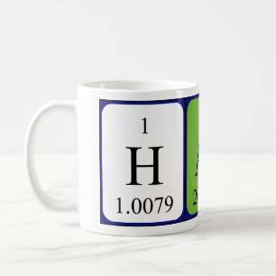 Hali periodic table name mug