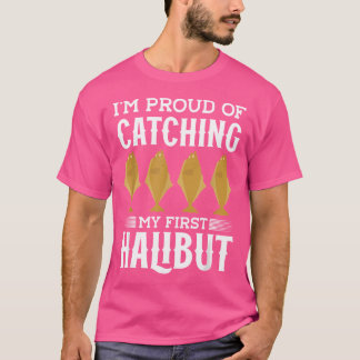 Halibut Fishing Net Halibut Fishing Rod Fisher Fis T-Shirt