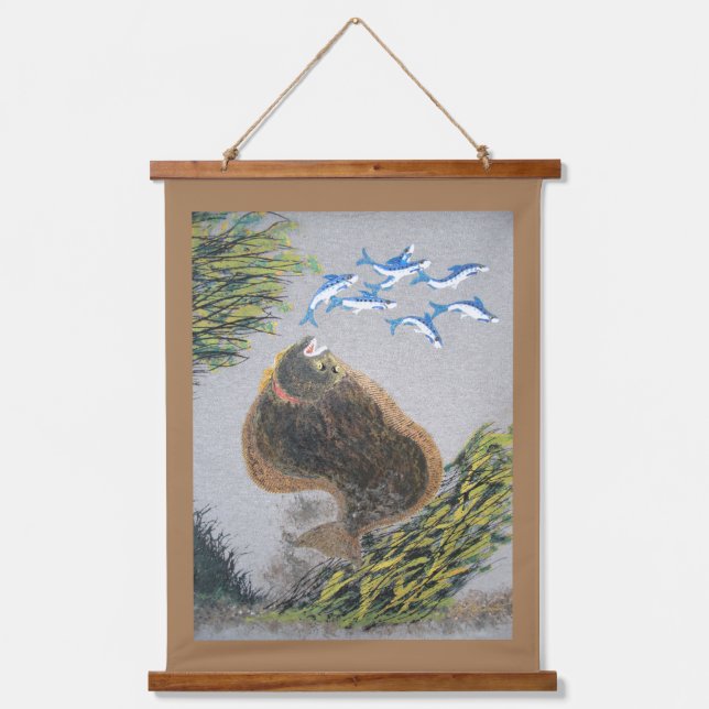 Halibut  hanging tapestry (Front)