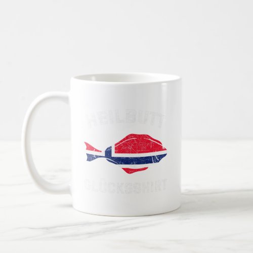 Halibut Lucky Norway Flag Fishing Travel 1  Coffee Mug