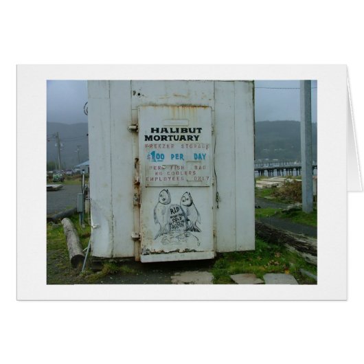 Halibut Mortuary Cards (Front Horizontal)