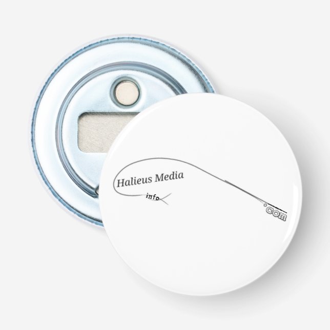 Halieusmedia Magnet Bottle Opener (Front)