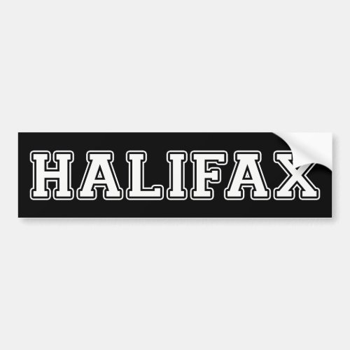 Halifax Bumper Sticker