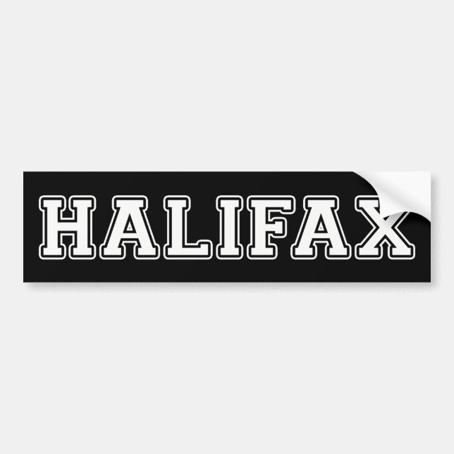 Halifax Bumper Sticker (Front)