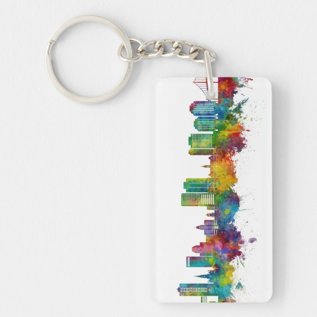 Halifax Canada Skyline Keychain (Front)