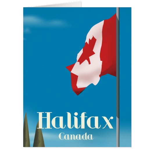 Halifax Canada Travel poster Cards (Front)