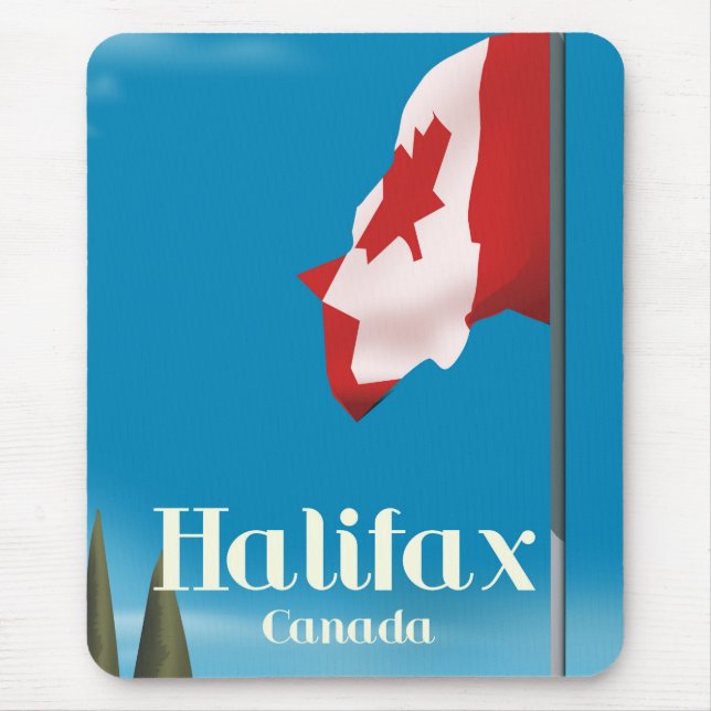Halifax Canada Travel poster Mouse Pad (Front)