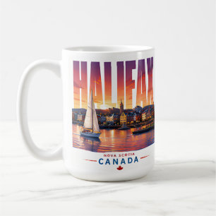 Halifax Canada Waterfront Harbor Travel Souvenir Coffee Mug