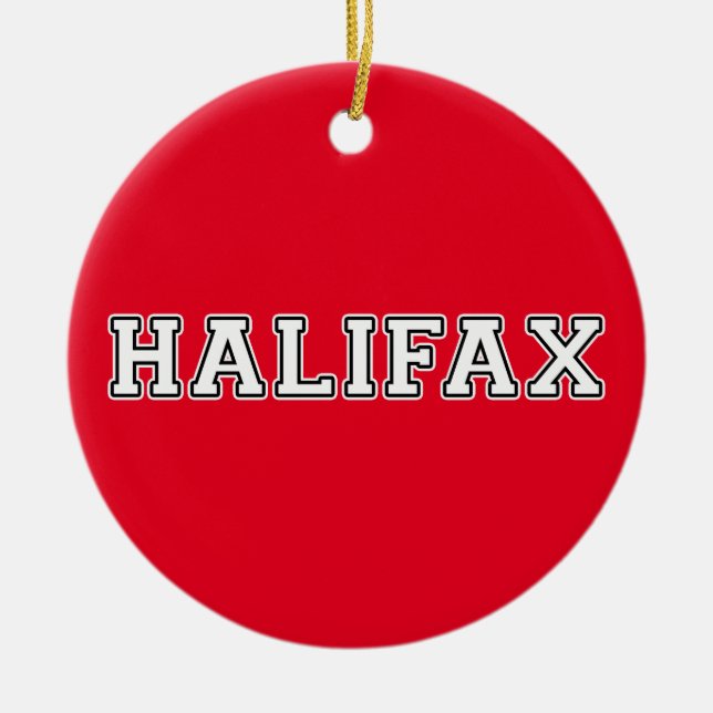 Halifax Ceramic Ornament (Front)