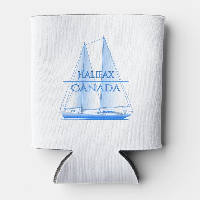 Halifax Coastal Nautical Sailing Sailor Can Cooler (Front)