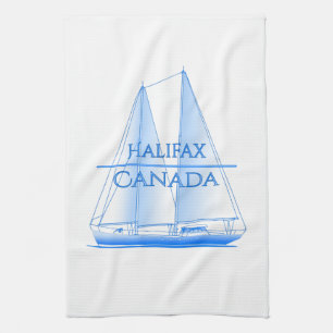 Halifax Coastal Nautical Sailing Sailor Kitchen Towel