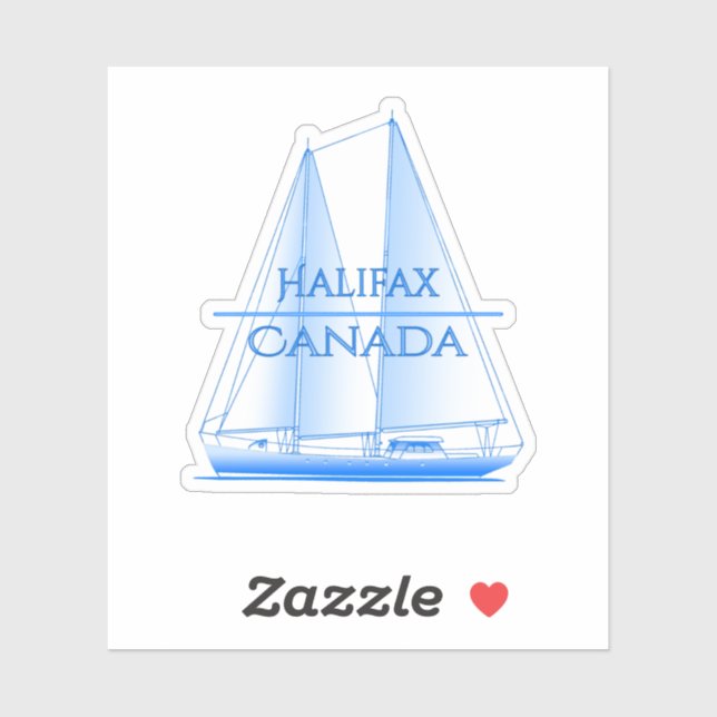 Halifax Coastal Nautical Sailing Sailor Sticker (Sheet)