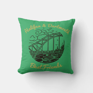 Halifax Dartmouth best friend pride Canada 902 Th Throw Pillow