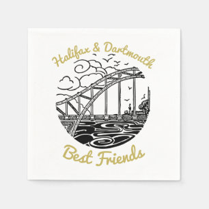 Halifax Dartmouth best friends party napkin