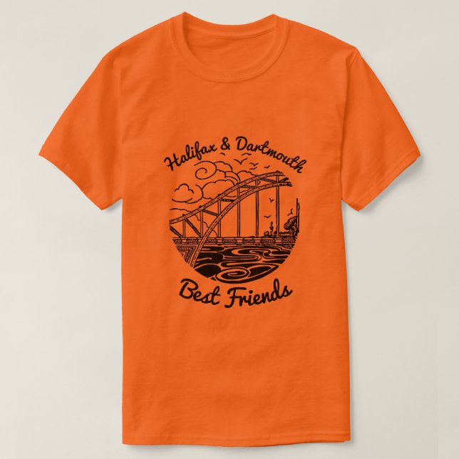 Halifax Dartmouth Nova Scotia Best Friends shirt (Design Front)
