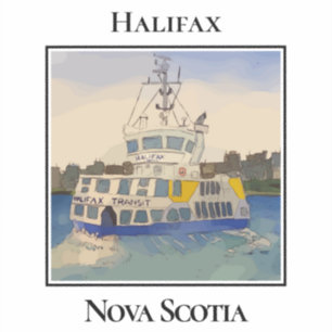 Halifax Ferry Boat, Nova Scotia Sticker