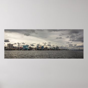 Halifax Harbour Skyline Poster by atlanticdreams at Zazzle