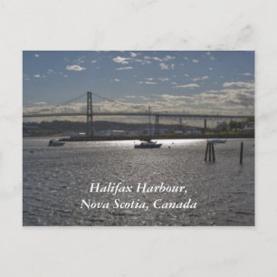 Halifax Harbour with A. Murray MacKay Bridge Postcard