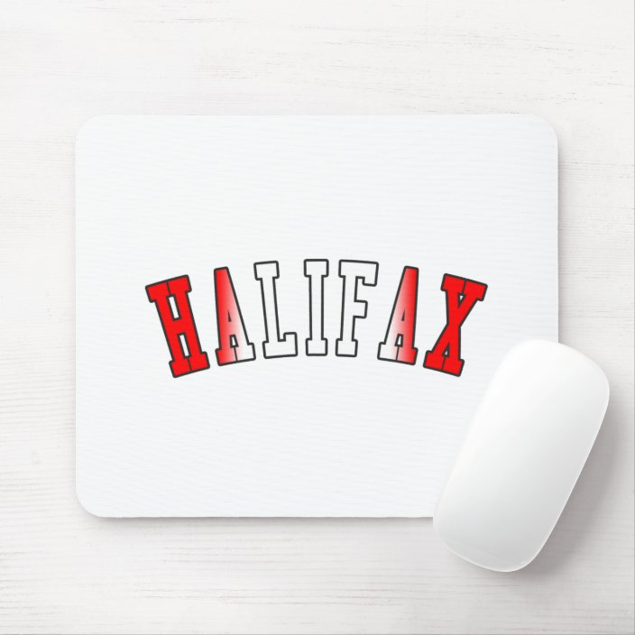 Halifax in Canada National Flag Colors Mousepad