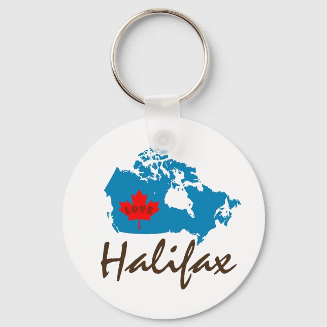 Halifax Nova Scotia  Customize Canada keychain (Front)