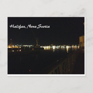 Halifax, Nova Scotia Night Postcard
