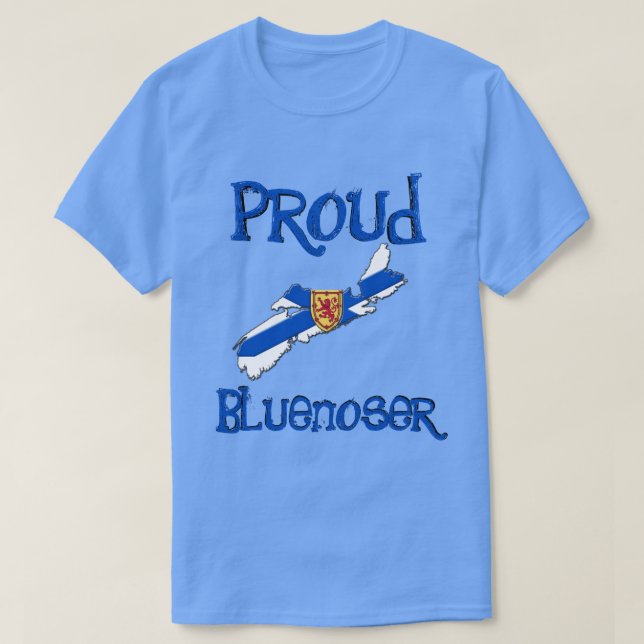 Halifax  Nova Scotia T-Shirt Proud Bluenoser (Design Front)