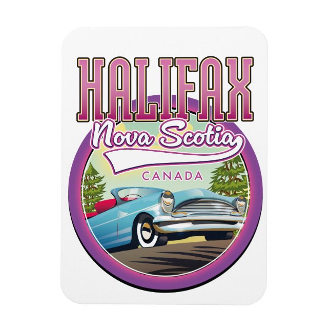 Halifax Nova Scotia travel logo  Magnet (Vertical)