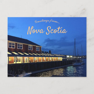 Halifax Waterfront and Boardwalk Nova Scotia Postcard