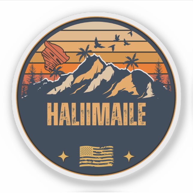 Haliimaile, Hawaii Sticker (Front)