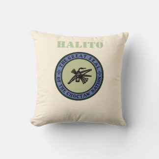 Halito Great Seal of the Choctaw Nation Throw Pillow