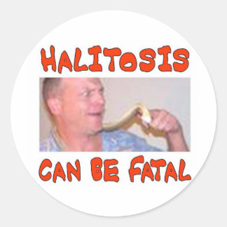 HALITOSIS CLASSIC ROUND STICKER