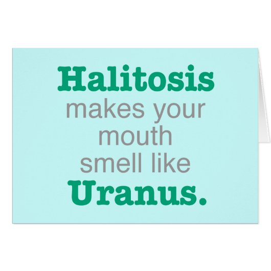Halitosis Uranus Cards (Front Horizontal)