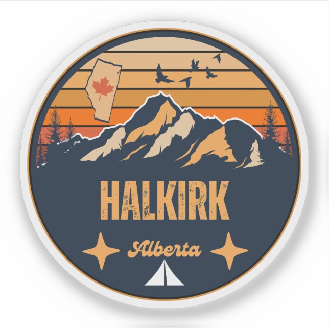 Halkirk, Alberta Sticker (Front)