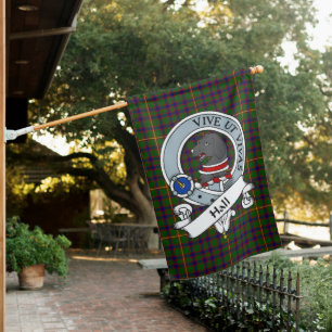 Hall Clan Badge Tartan Flag Scottish