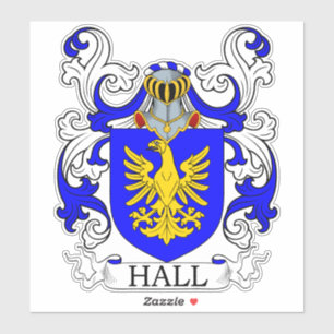 Hall Family Crest Sticker