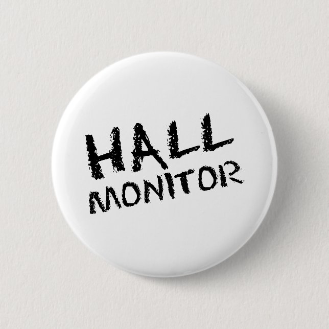 Hall Monitor Black Button (Front)