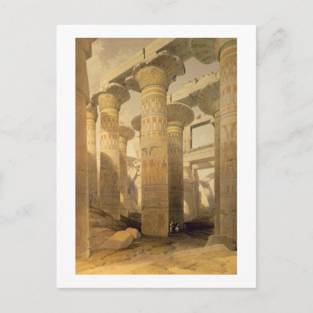 Hall of Columns, Karnak, from "Egypt and Nubia", V Postcard (Front)