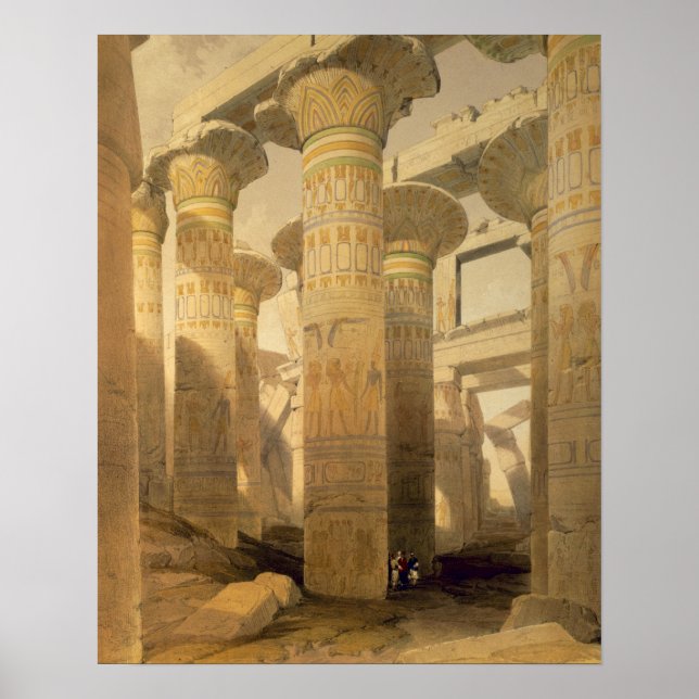 Hall of Columns, Karnak, from "Egypt and Nubia", V Poster (Front)