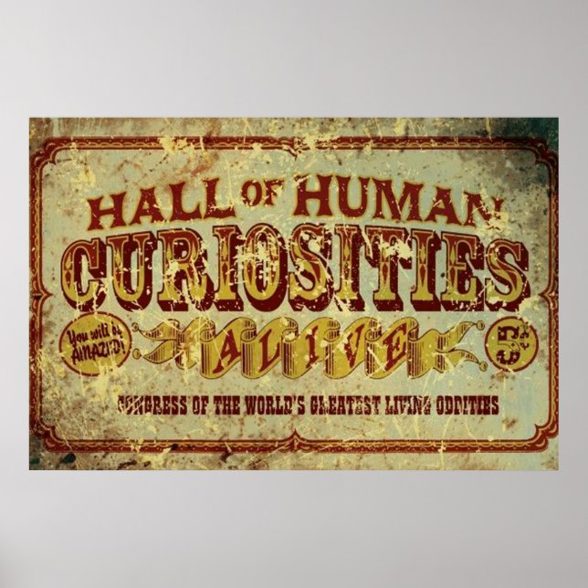 Hall of Human Curiosities Poster (Front)