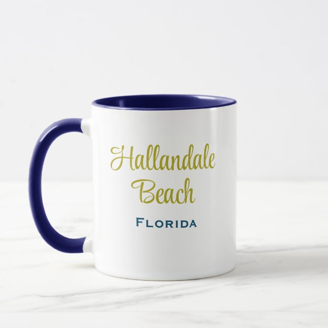 Hallandale Beach Florida Coffee Mug (Left)