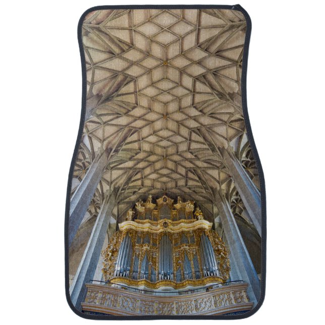 Halle Marktkirche organ and ceiling Car Mat (Front)