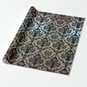 Halleesham Elegant Large Damask 15 ft Wrapping Paper