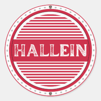 Hallein City Pride Emblem – Austrian Identity Classic Round Sticker