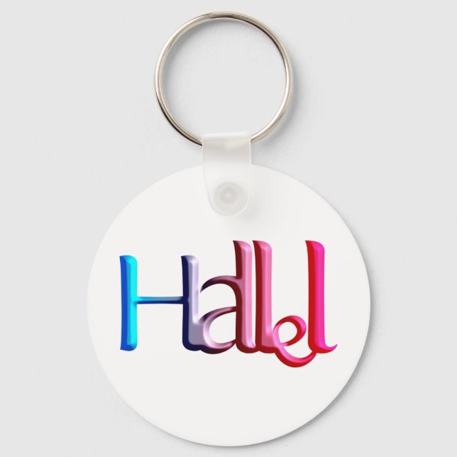 Hallel.png Keychain (Front)