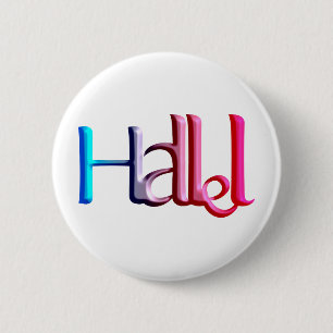 Hallel.png Pinback Button