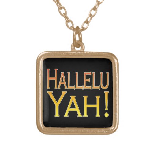 Hallelu Yah gold Gold Plated Necklace