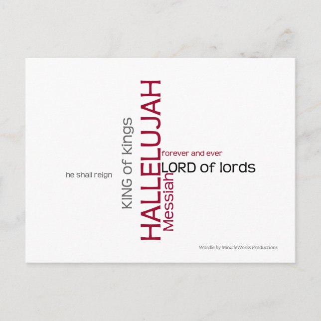 Hallelujah Chorus Postcard (Front)